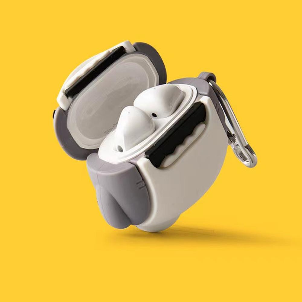 Für Apple AirPods 1 2 3 Airpod Pro 3D Avocado Shark Corgi Dog Schlüsselanhänger Drahtlose Kopfhörer Bluetooth Headset Hülle Silikonhülle for Airpods 2