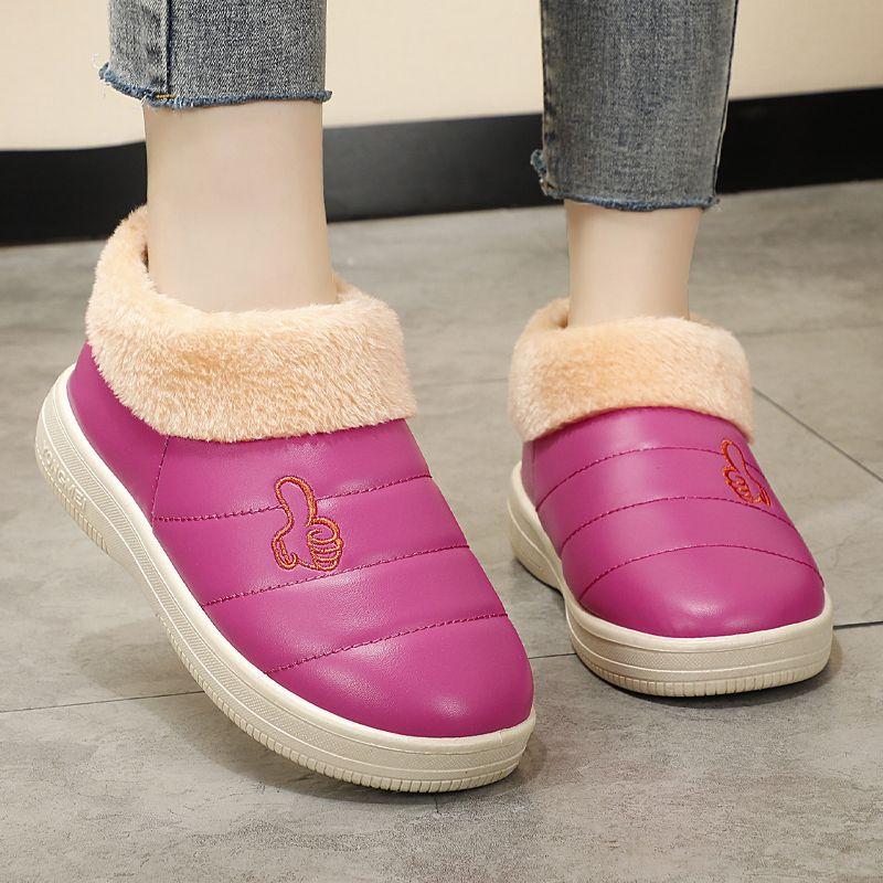 Hausschuhe Frauen Schlafzimmer Liebhaber Winter Hausschuhe Warmes Zuhause Hausschuhe Frauen Schuhe Indoor Gemütliche Turnschuhe Haus Frauen Hausschuhe 37 rose rot