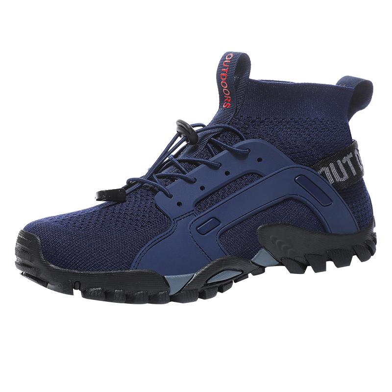 Herren Aquaschuhe Rutschfest Herren Sneaker Berg Wanderschuhe Schnelltrocknende Wasserschuhe Weiche Herren Freizeit Sneaker Größe 38-48 42 blue