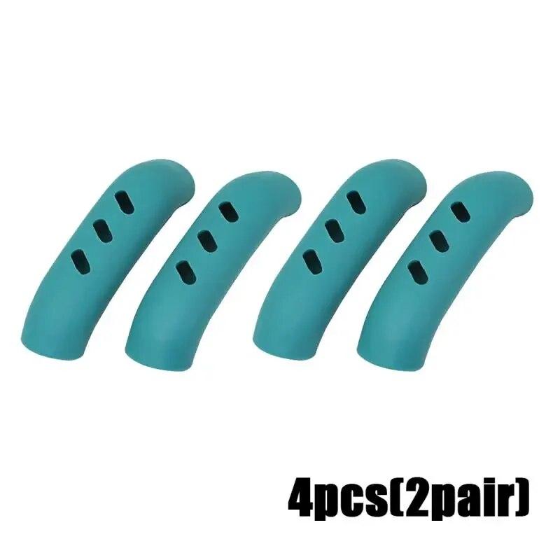 2/4/8Pcs Silikon Topf Griffe Abdeckung Anti-verbrühungen Wärme-beständig Topf Ohr Clip Nicht-slip Auflauf Pan Griff Küche Zubehör 4pcs