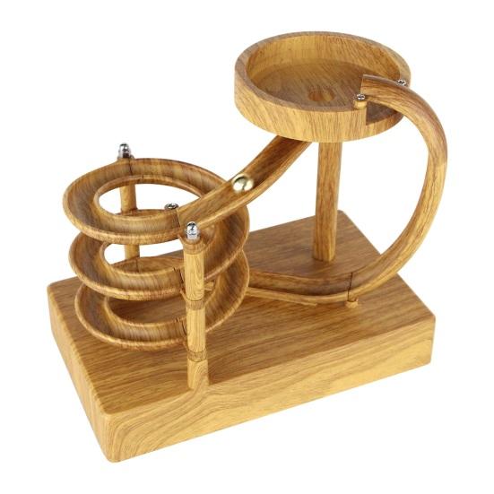 Kinetic Art Perpetuum Motion Machine, Schreibtischspielzeug für Heimbüro-Dekoration, Perpetuum Motion Simulator, ununterbrochen rollende Kugelspielzeuge, Wissenschaft, Physik
