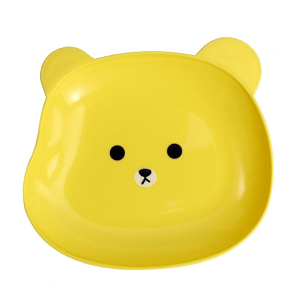 Cartoon Bär Aufbewahrungstablett Niedliche Teller Platte Obst Snack Teller Desktop Dekorative Tabletts Lebensmittel Organizer Küchen Tisch Zubehör yellow