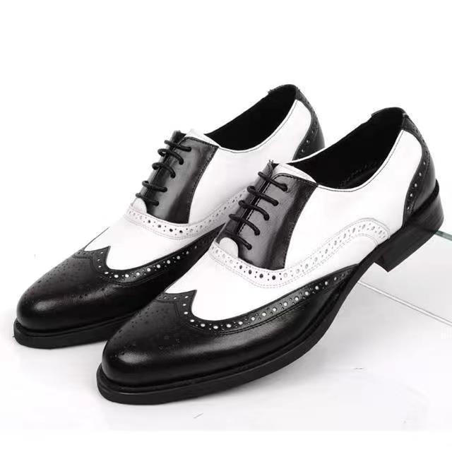 Mischfarben Herren Abendschuhe Retro Herren Lederschuhe Business Herren Barock Schuhe Casual Herren Oxford Schuhe Erkek Ayakkabı 43