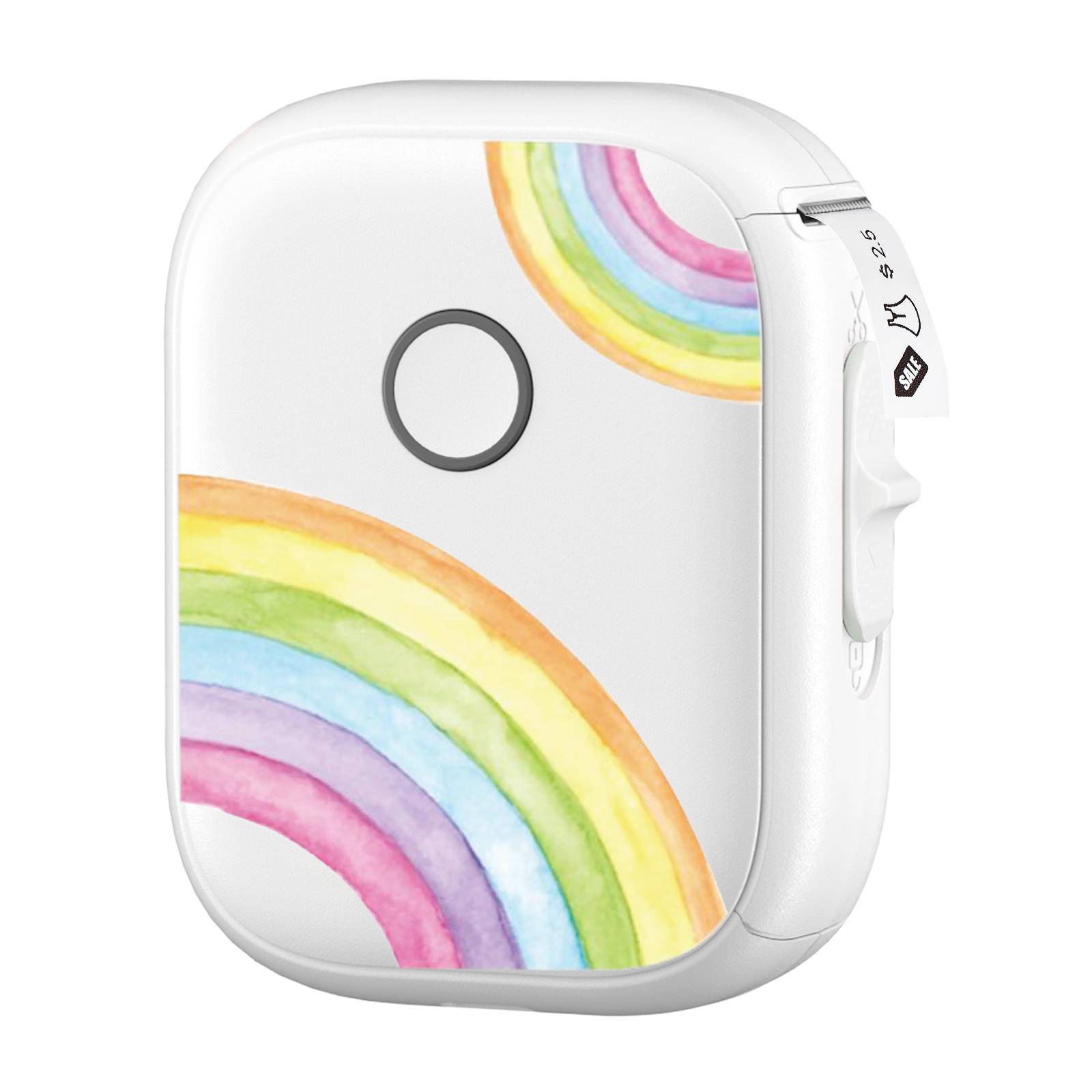 Mini-Etikettendrucker, Taschenetikettierer, Aufkleber, Thermodrucker zum Organisieren von selbstklebenden Etiketten WITH LABEL bunt