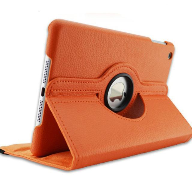 360 Grad drehbare Hülle für iPad 9,7'' 2018 2017 5 6 5. 6. Generation Ständer Smart Tablet Cover für iPad Air 5 10,9 Zoll 2022 iPad Air 5 10.9 2022 orange