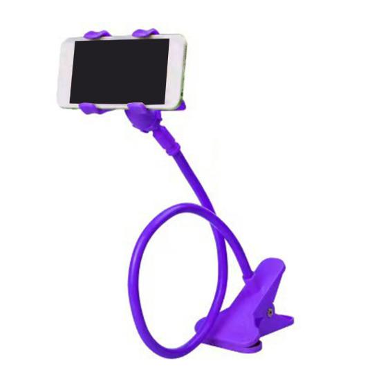 Handyhalterung Verstellbarer Flexibler Arm Universelle Smartphone-Halterung Freihändig Lesen Filme Schauen Desktop-Halterung violett