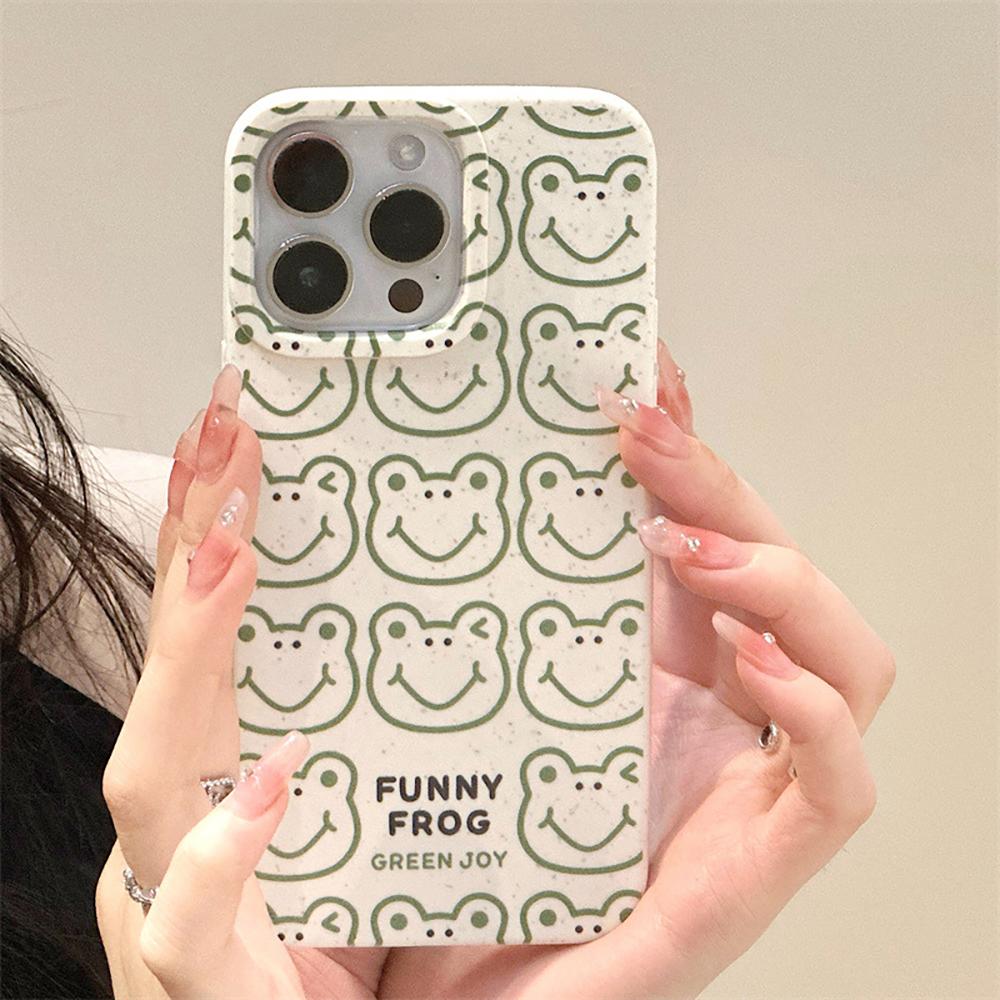 Niedliche Frosch Handyhülle Für iPhone 11 Hülle Funda iPhone 12 13 14 15 16 Pro Max 7 8 Plus XR XS X SE Cartoon Tiere Weiche Hülle For iPhone 12 Pro