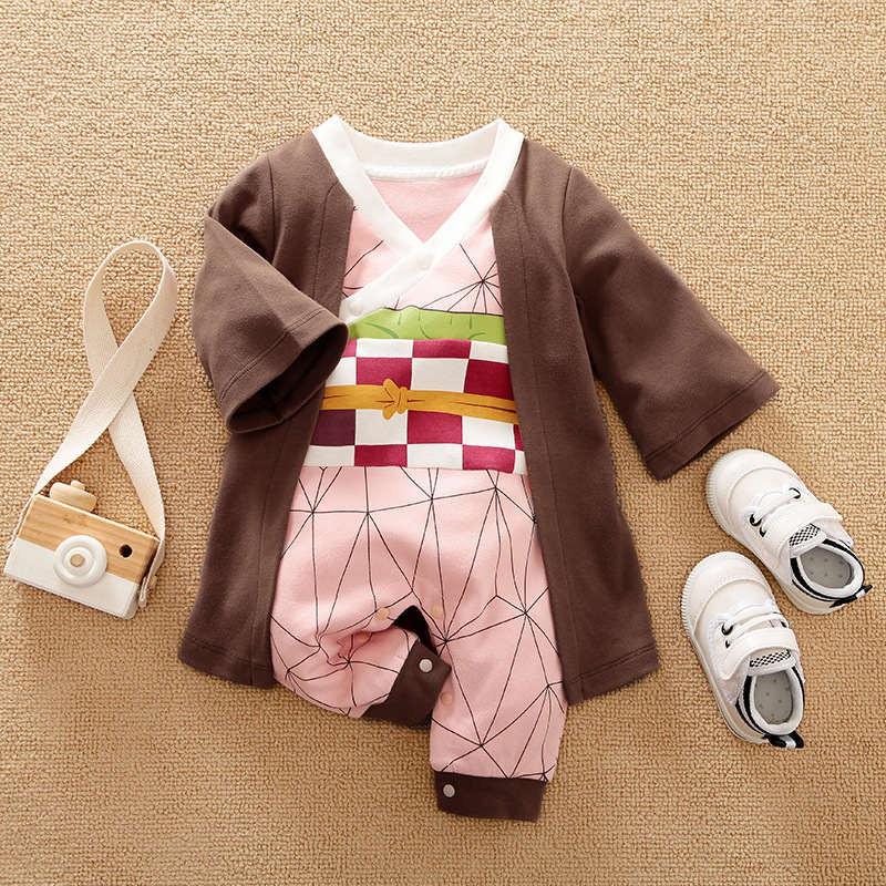 Demon Slayer Cosplay Kostüm Baby Kleidung Kinder Cartoon Anime Strampler Junge Mädchen Chrismats Halloween Baby Cosplay Colthes Säugling Baby Overall Overalls 59