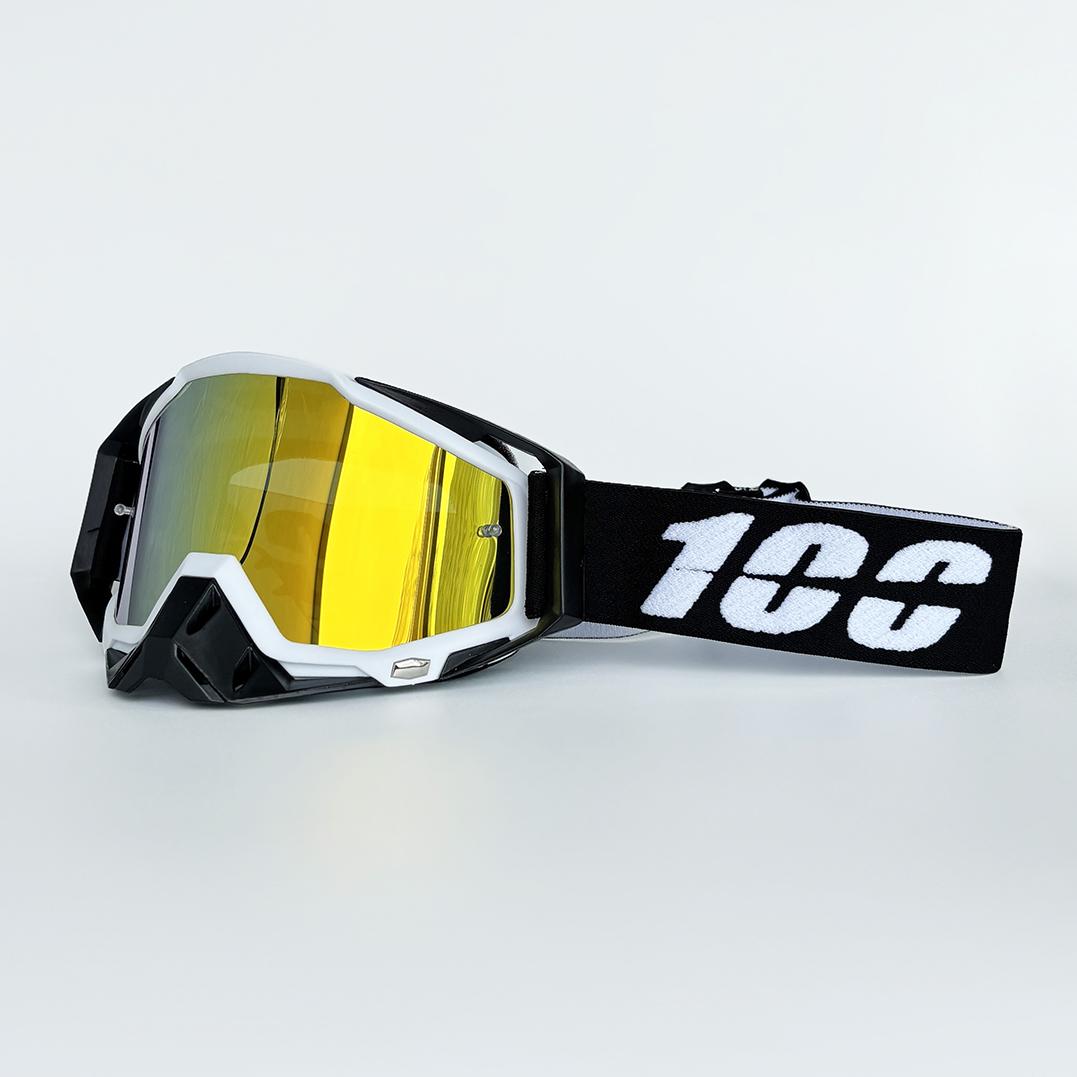 100 Motocross-Brille Motorrad ATV MTB Cross-Country-Fahren Sport MX-Brille Motorradhelm UV400 Fahrradbrille