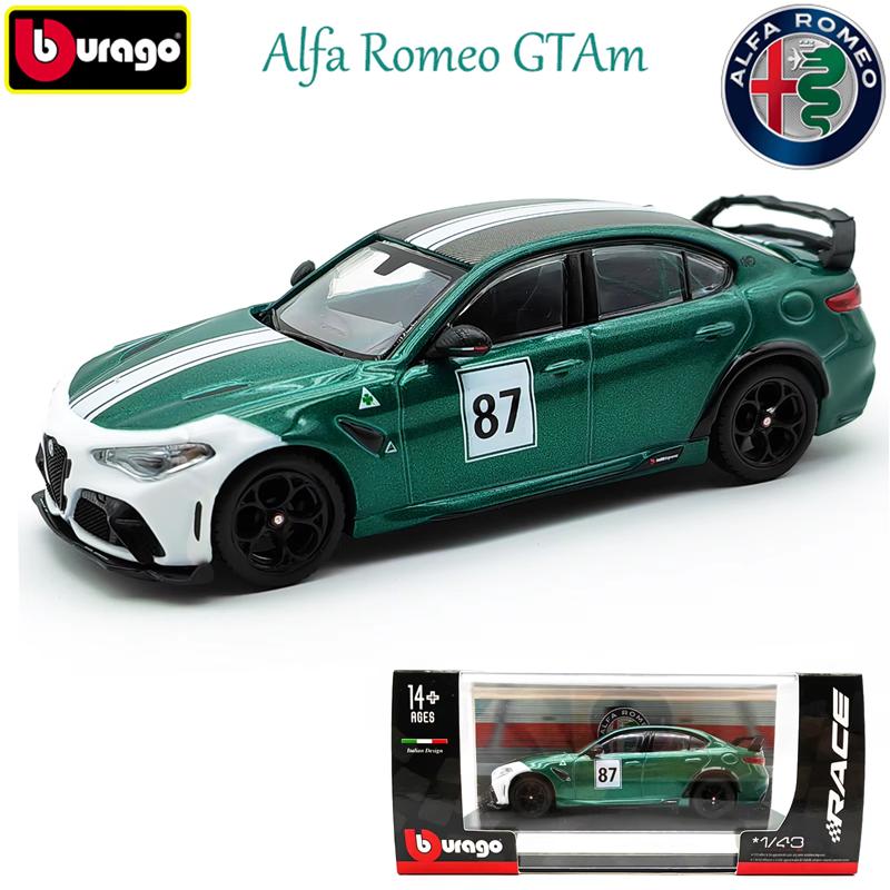 Burago 1:43 Alfa Romeo Gtam Autos Modell Legierung Luxusfahrzeug Diecast Pull-Back Autos Modell Spielzeug Sammlung Geschenk Für Erwachsene gray