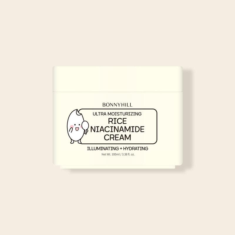 Bonnyhill Reis Niacinamid Creme 100 ml, Aufhellend, Feuchtigkeitsspendend, K-Beauty, Koreanische Kosmetik, Probe