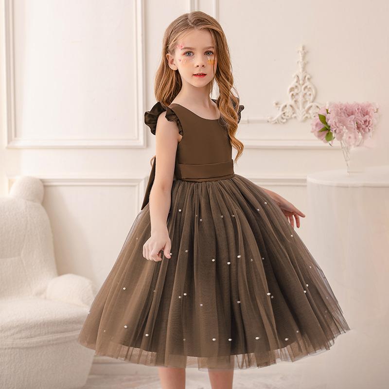 Kinderkleider für Mädchen Kleidung Kinderkleidung Fee Prinzessin Mädchenkleid Tanzkleidung Bühne Party Spitze Cosplay Kostüme 150 himbeere