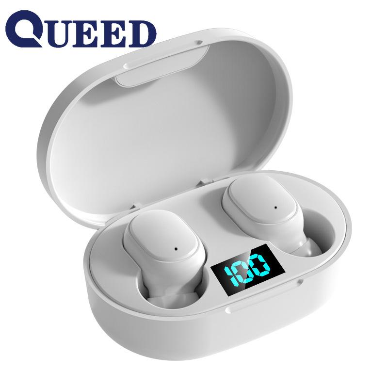 Die neue intelligente Nummer zeigte Bluetooth-Headset, kabelloses Sport-Mini-Headset, Stereo-in-Ear weiß