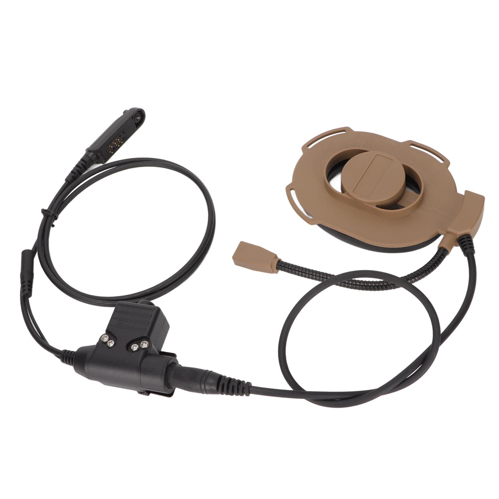 HD01 Motorrad Einseitiges Headset +U94 PTT Geräuschunterdrückung Bequemes Militär-Headset für