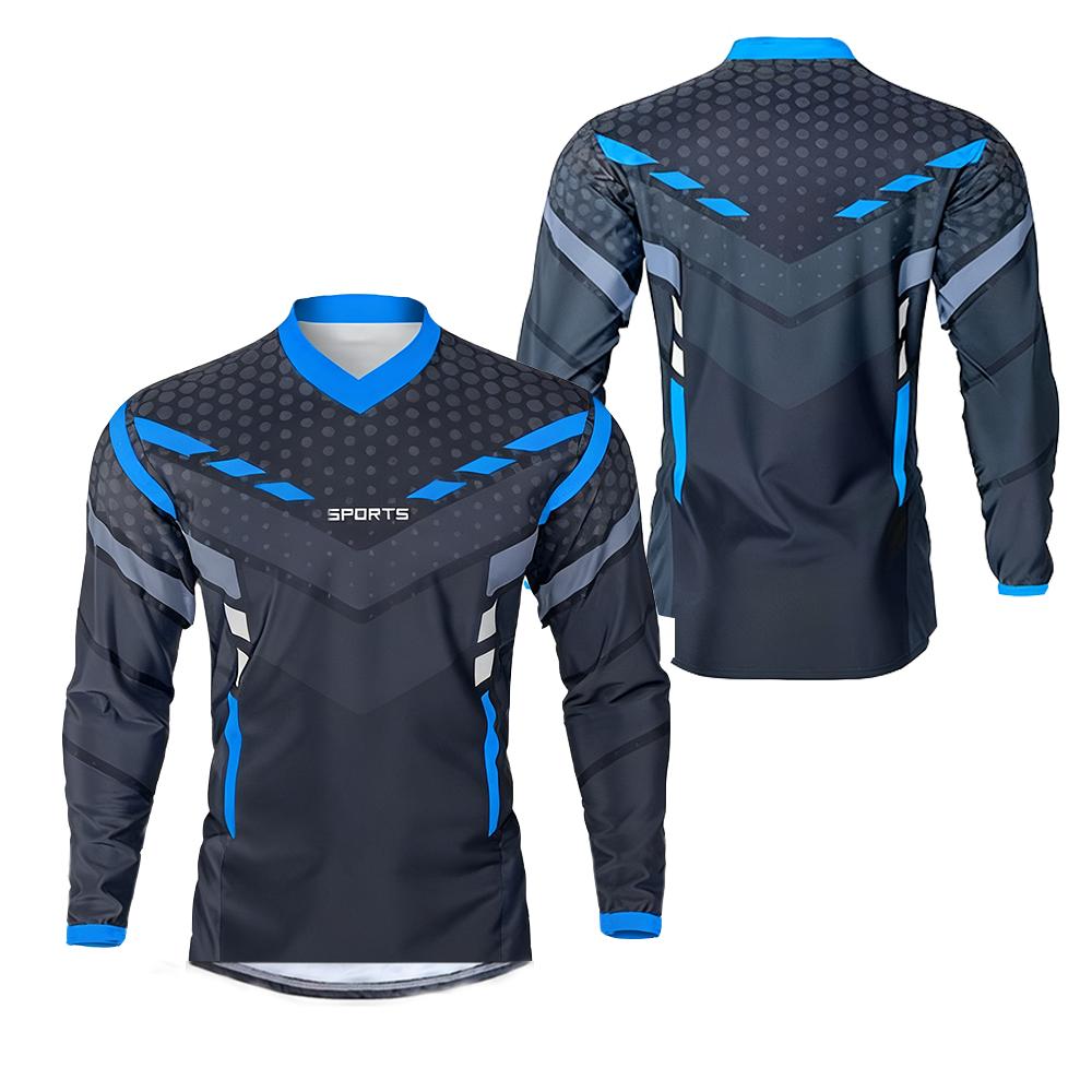SPORT Speed Surrender Atmungsaktiv Schnelltrocknend Offroad Motorradbekleidung Herren Damen Langarmshirt Mountainbike Ausrüstung T-Shirt XL mittlere violett-rote