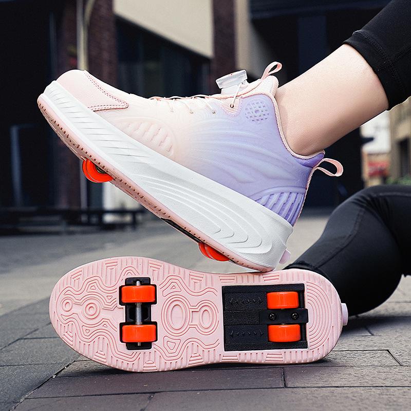 Automatische Vierrad-Rollschuhe 31 rosa