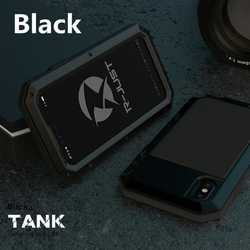 Luxus neue Rüstung Metall wasserdicht stoßfest Fall Telefon Fall für iPhone 15 13 Pro 14 Pro Max 12 11 Pro Max 8 7 6 S Plus Metall Rüstung Fall iphone 14 pro max schwarz