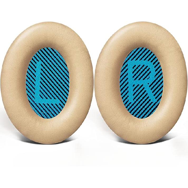 Professionelle Ohrpolster für Bose-Kopfhörer, Ersatz-Ohrpolster für Bose QuietComfort 15 QC15 QC25 QC2 QC35/Ae2 Ae2i Ae2w beige