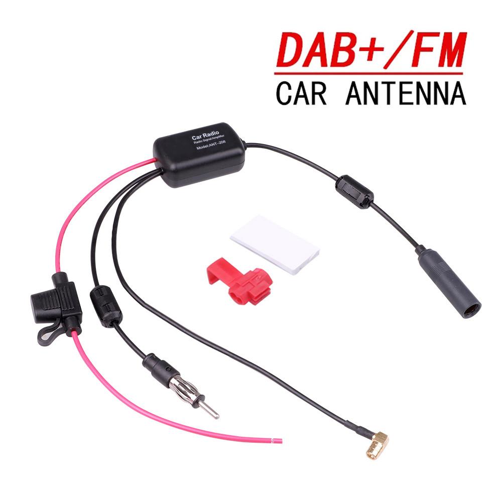 12V Auto Radio Antenne Verstärker DAB + FM Auto Radio Anti-störungen Amp Signal Booster für Auto Boot