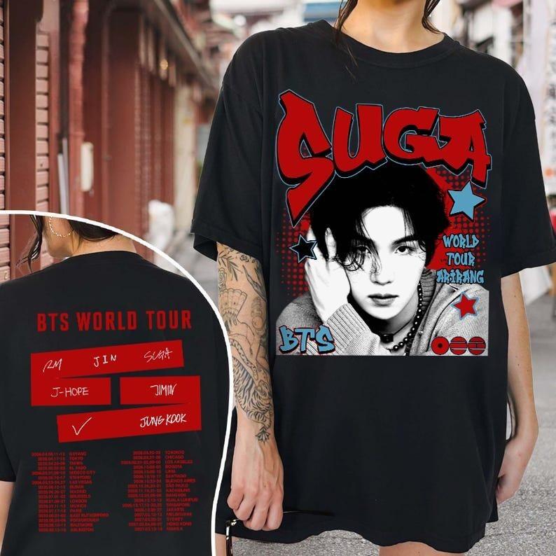 2026 Limited Kpop Boygroup Mitglied T-Shirt, Kpop Sweatshirt, Bts Tour Geschenk, Welt Tour Merch, Arirang Kpop Bangtan, Bts Fandom Geschenk für Fan XXL