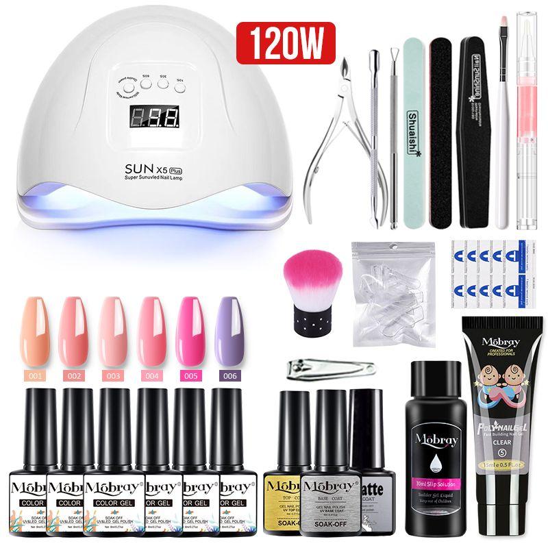 Mobray Maniküre-Set, professionelles Voll-Acryl-Nagel-Set für Nägel, Gel-Nägel, komplettes Set, Nagelverlängerung, Polygel-Set