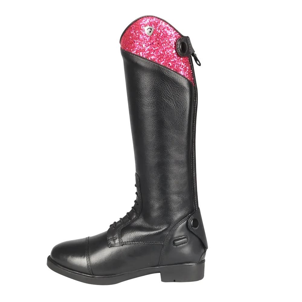 HyLAND Kinder/Kinder Eren Reitstiefel 1 UK rosa/schwarz