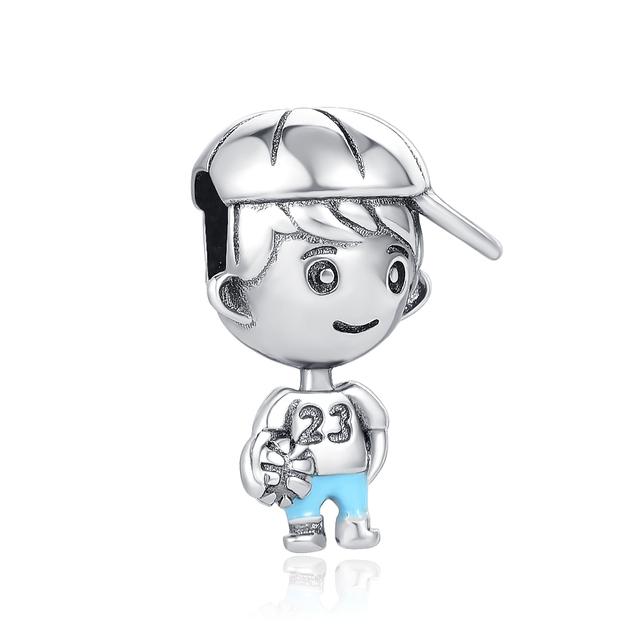 Neu 925 Sterling Silber Rollschuhe Charme Fußball Baseball Hantel Anhänger Fit Original Armband Frauen Schmuck Perlen