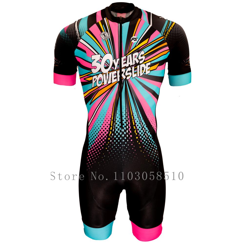 Powerslide Herren Skates Anzug Pro Speed Inline Rollschuh Skinsuit Schnelles Skaten Sprunganzug Radfahren Schwimmen Sport Laufen Anzug Sport M