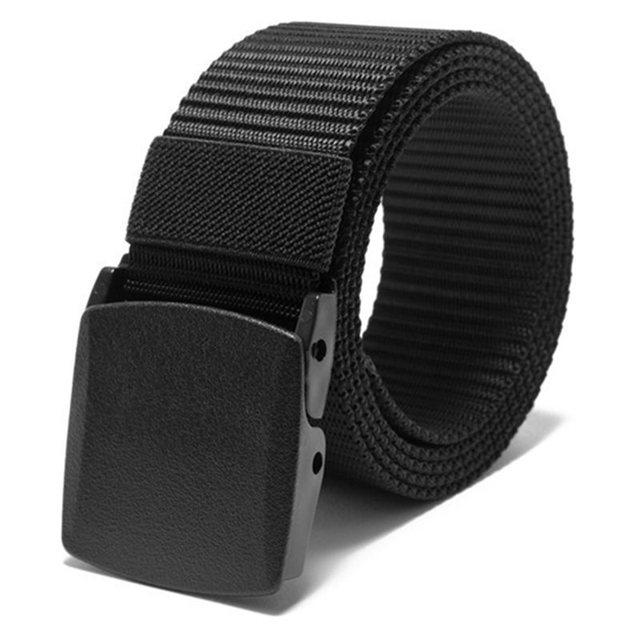 Automatische Schnalle Nylon Gürtel Männliche Armee Taktische Gürtel Herren Militär Taille Leinwand Gürtel Kummerbunds Hohe Qualität Strap 125cm schwarz