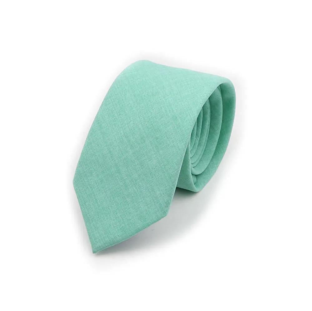 Einfarbig, handgemachte Krawatte, Baumwollkrawatten, Herrenkrawatte, schmal, rosa, salbeigrün, lässige Krawatte, Hochzeit,
