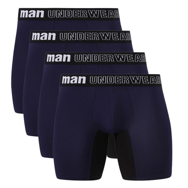 4 Stück Herren-Slips, große Größen, Unterwäsche, Boxershorts, Unterhosen, Unterhosen, ML, XL, XXL, XXXL, 4XL, 5XL, 6XL, 7XL L black