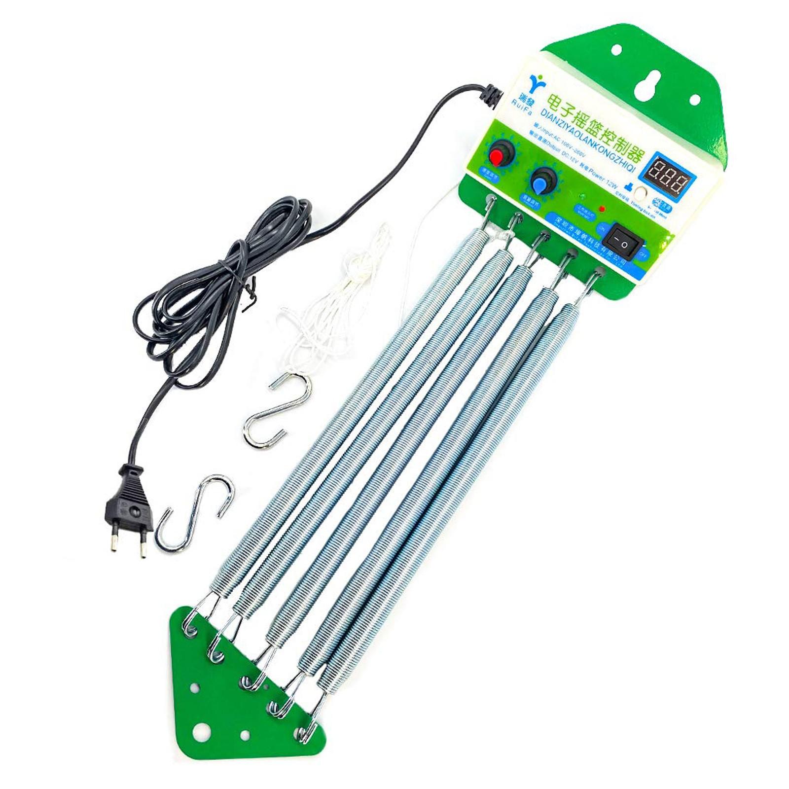 Hängende elektrische Wiegensteuerung, elektrische Babyschaukel-Babysteuerung, automatischer elektrischer Shaker, stabil, kein Lärm, Familiengebrauch, Timer One Size gray