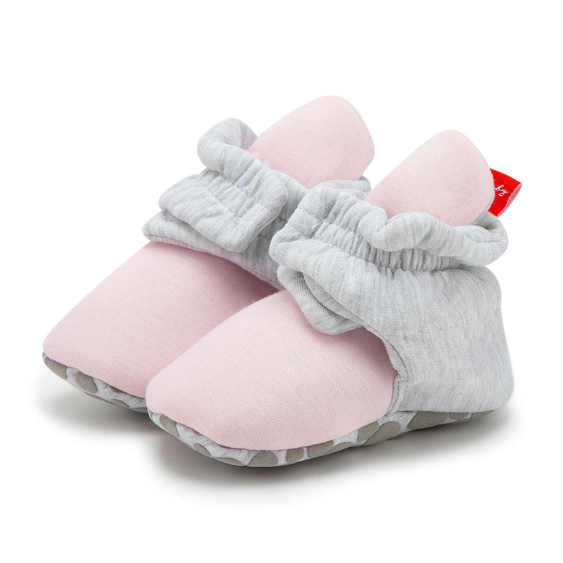 Neue 0-1 Jahre alte Baby-Neue Baby-Baumwollschuhe, Baby fällt nicht von Schuhen, Kleinkindschuhe, Babyschuh 12cm white
