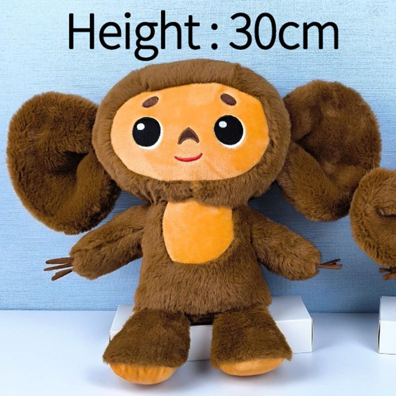Russland Film Cheburashka Affe Plüsch Spielzeug Gefüllte Cartoon Puppe Schlaf Baby Spielzeug Für Kinder Kinder Geschenk 30cm braun