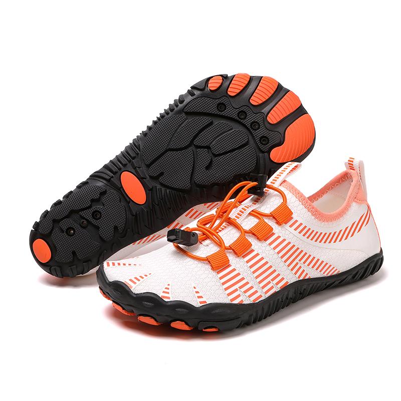 Schnelltrocknende Wasserschuhe Atmungsaktive Aquatik-Sneaker Strand-Badeschuhe Outdoor-Freizeit-Wanderschuhe Fünf-Finger-Sneaker Anti-Rutsch 35