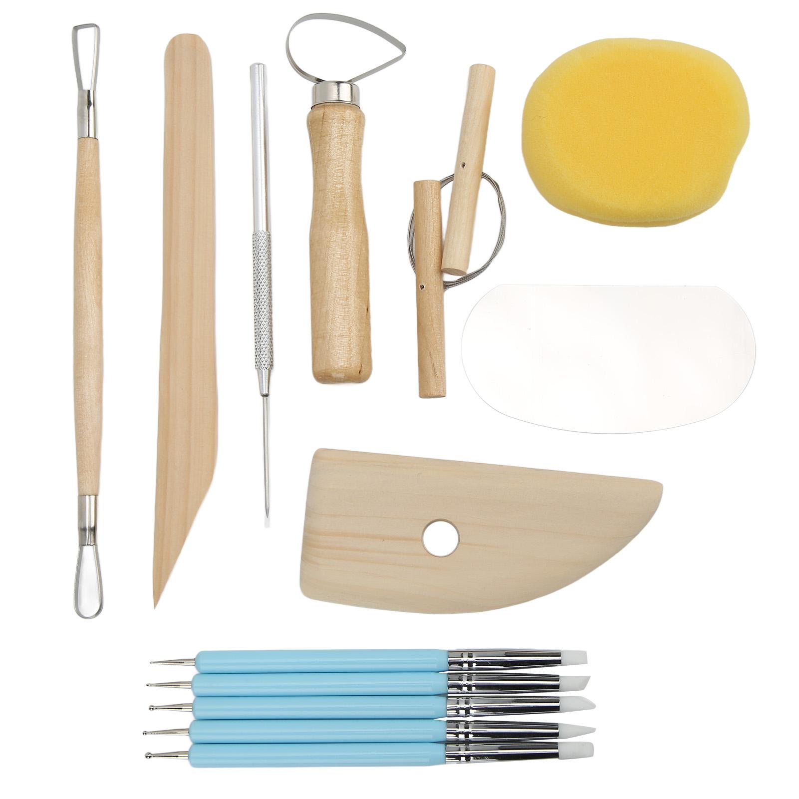 14 Pcs Ton Werkzeuge Tragbare Mehrzweck DIY Handwerk Keramik Gestaltung Herstellung Polymer Clay Werkzeuge für