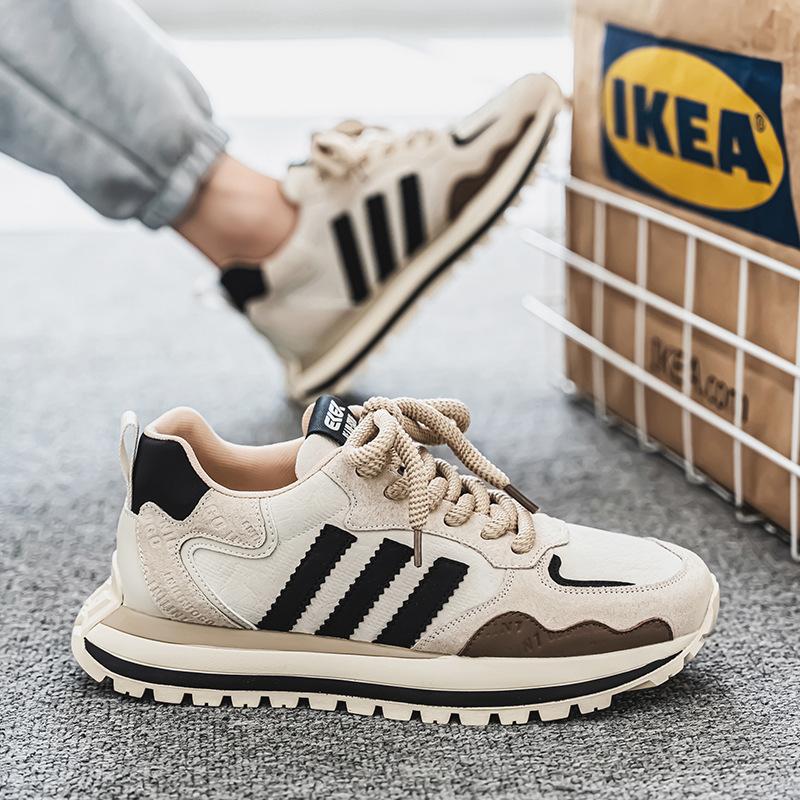 Schuhe Herrenschuhe neue Schuhe klassisch vielseitig Reiseschuhe Frühling Modetrend Herrenschuhe Plateau Laufschuhe 42 beige