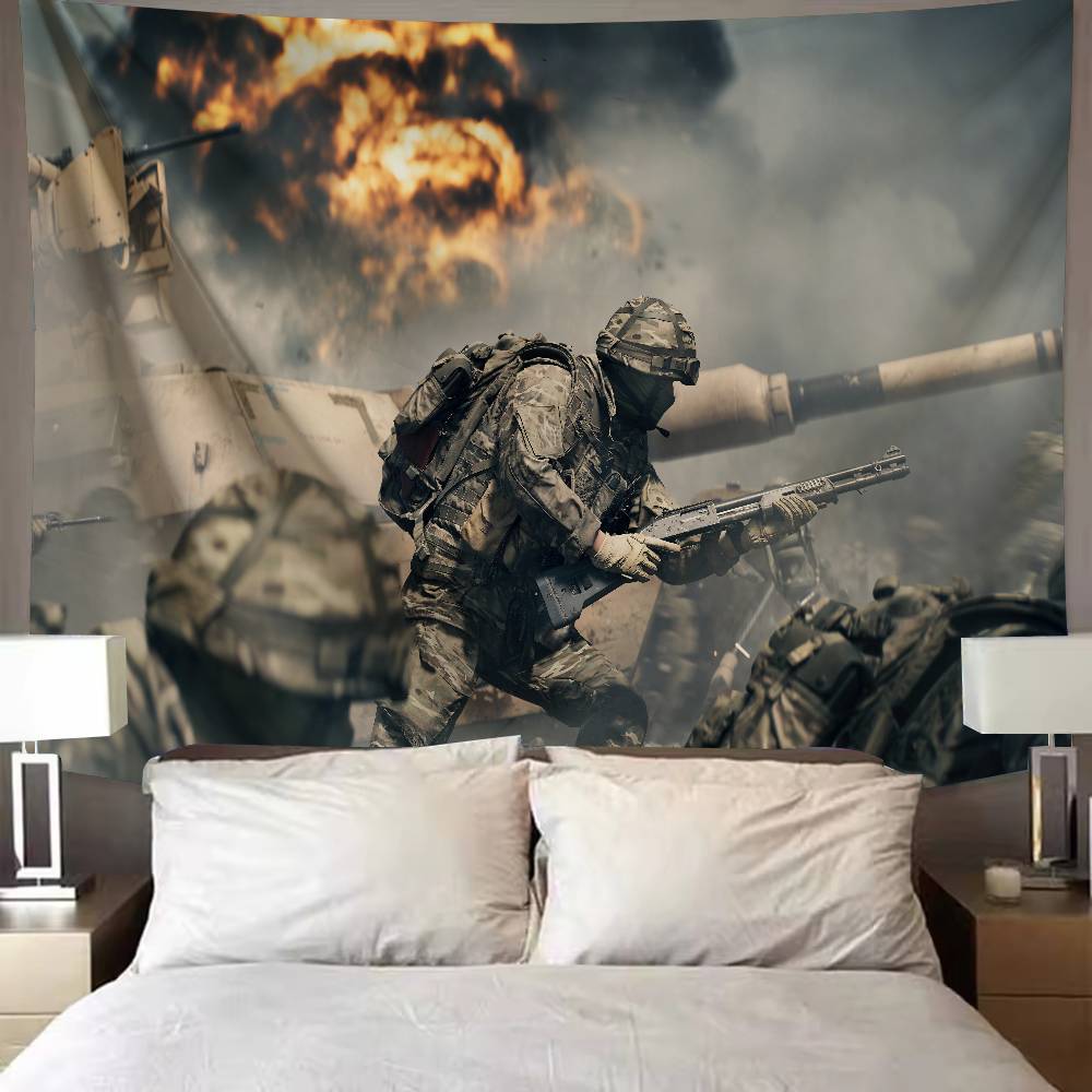 Neues FPS-Gaming Battlefield 6 Cooles Wandteppich-Hintergrund-Hängetuch Schlafzimmer-Wandteppich Zimmerdekor Ästhetischer Wandbehang 74x94cm(29x37in)