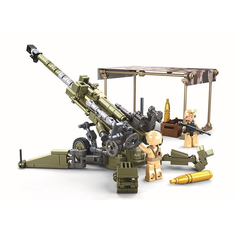 Militär WW2 M777 Ultraleichte Feldhaubitze Armee Kriegswaffe Bausteine Kits Bricks Classic Modell Kinderspielzeug Jungen Geschenk