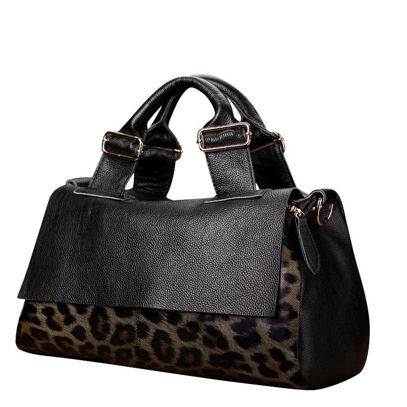 Leder Große Kapazität Tasche Frauen Tasche Neue Ausländischen Stil Leopard Print Handtasche Frauen Große Tasche Weiche Leder Frauen Tasche width 23cm, height 39cm,