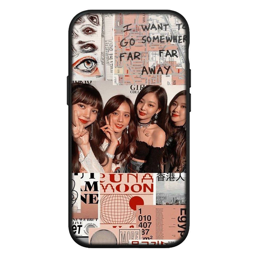 Hülle für iPhone 15 14 Xiaomi Redmi Note 13 12 11 Pro Max X 8 7 9 XR Samsung Galaxy S24 S23 A05 OPPO A15 Huawei Jennie Schwarz Lisa Rose Jisoo Pink Hülle for Samsung Galaxy S23 Ultra himmelblau
