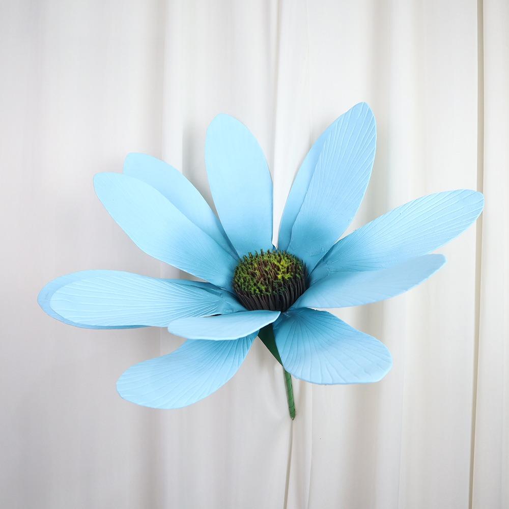 45cm Simulations-Gänseblümchen Riesige Willkommensblume Neue Kunstblumen Blumen Show Requisiten blau