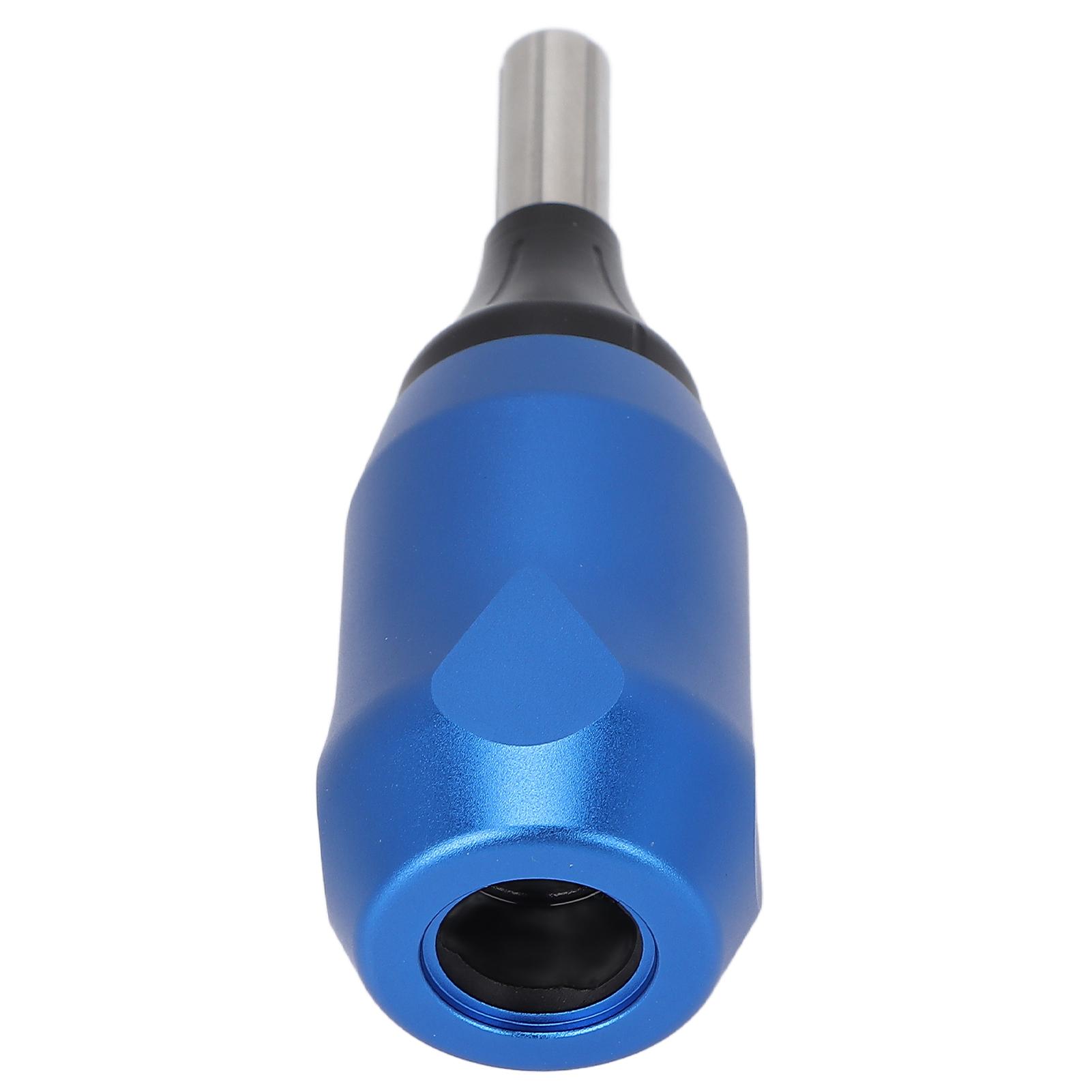 Professionelle Patronen-Tattoo-Griffe Einstellbare Nadellänge Aluminiumlegierung Tattoo-Griff Blau blau