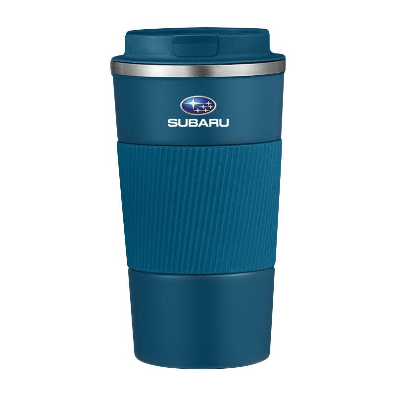 Edelstahl Gazoo Racing Emblem Kaffee Thermosflasche Thermobecher Für Subaru Forester impreza Outback Legacy Tribecacar WRC XV Autozubehör blau
