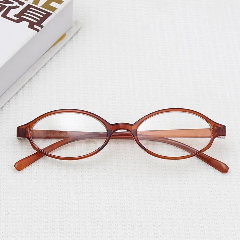 Retro-Brille mit kleinem Rahmen und ovaler Myopie-Brille, würzige Mädchen-Brille mit grünem Farbverlauf, personalisierte Anime-Brille mit konkaver Form und flacher Form -1.5