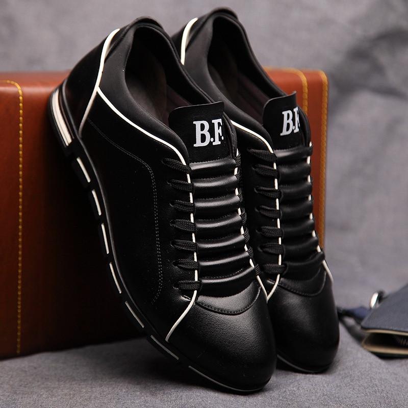 Herren Freizeitschuhe Brock Oxford Retro Leder Herren Formelle Schuhe Frühling und Herbst 2024 Neue Herrenschuhe für Herren 43 schwarz