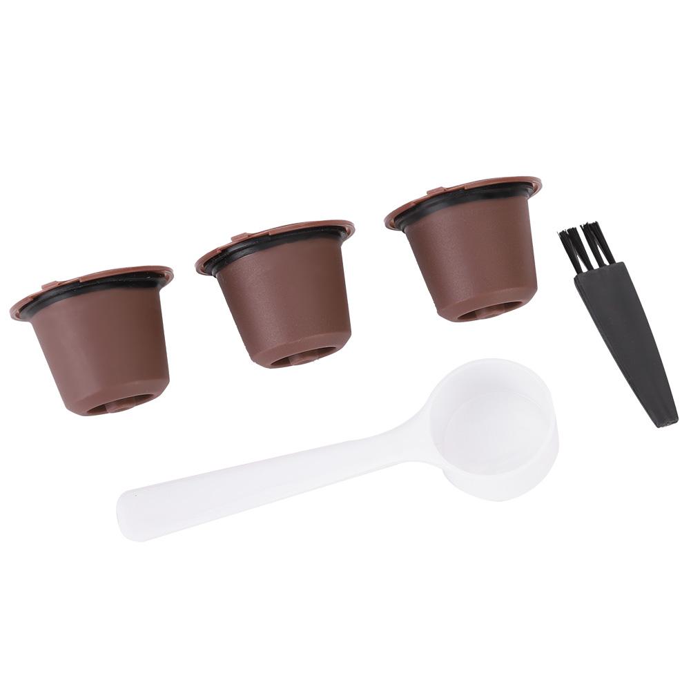 3Pcs Haushalt Reusable Kaffee Kapseln Filter Nachfüllbare Kapseln Tasse Fit für Nespres (Kaffee)