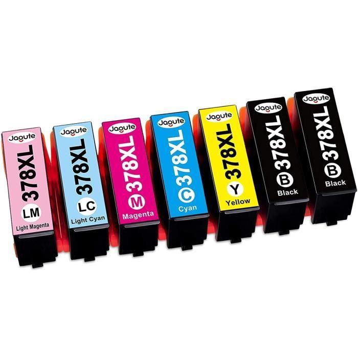 378XL Set mit 7 Ersatz-Tintenpatronen für Epson 378 378XL für Epson Expression Photo XP-8000 XP-8500 XP-8505 XP-8600[887]