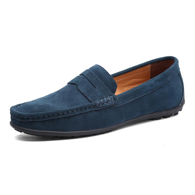 Plus Größe Wildleder Schuhe Männer Müßiggänger Bequeme Casual Schuhe Männer Fahren Schuhe Mokassins Männer Wohnungen Schuhe 39 grün