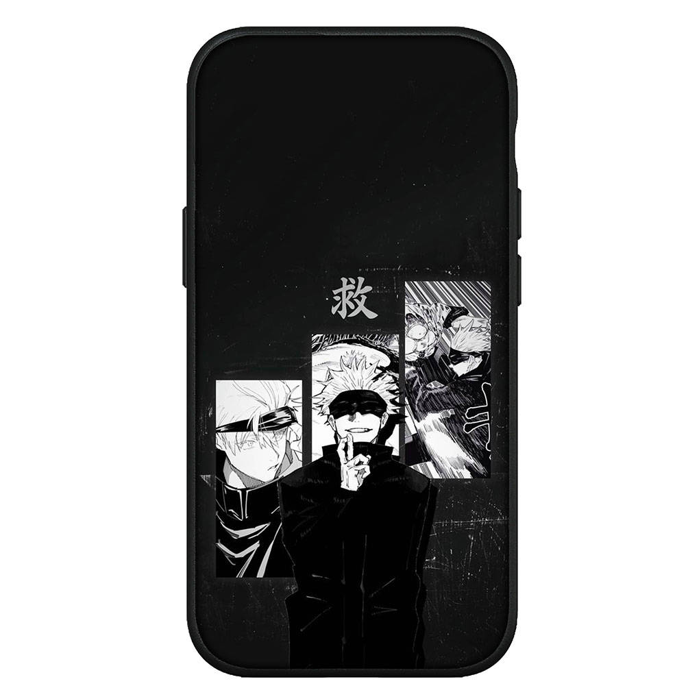 für iPhone 15 14 Xiaomi Redmi Hinweis 13 12 11 Pro Max X 8 7 9 XR Samsung Galaxy A15 S24 S23 Huawei OPPO A38 Jujutsu Anime Kaisen Gojo Satoru Telefon Fall for Samsung Galaxy S23 Ultra ceil